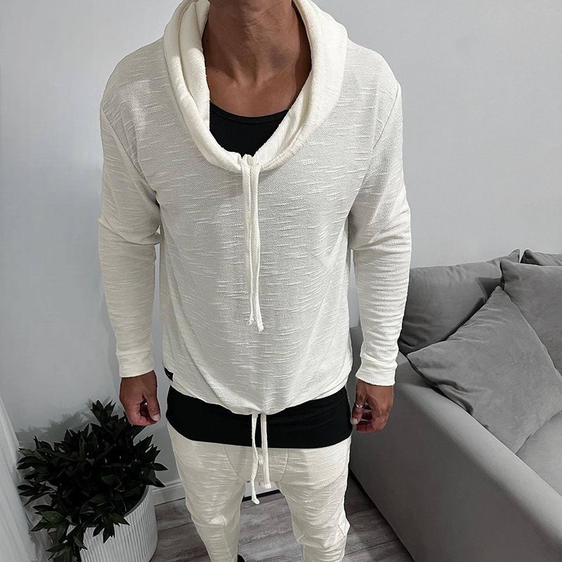 Autumn And Winter New Men's Casual Sports Suits Hooded Long Sleeved Trousers Men's Clothing_viptrois.com