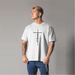 Fitness Pure Cotton T-shirt Men's 240g Heavy Short Sleeves, Men's Crew Neck Loose Plus Size Top Casual Sweat Absorption_viptrois.com