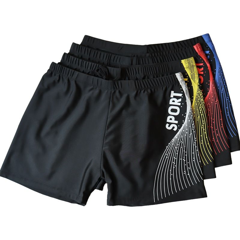 Men's Clothing Swimming Trunks Men's Adult Loose And Comfortable Plus Size Printed Boxer Quick Drying Hot Spring Beach Swimming Trunks_viptrois.com