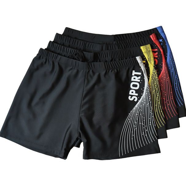 Men's Clothing Swimming Trunks Men's Adult Loose And Comfortable Plus Size Printed Boxer Quick Drying Hot Spring Beach Swimming Trunks_viptrois.com