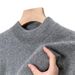 Men’s Half-Turtleneck Knit Sweater – Thick Warm Fabric, Machine Washable, Versatile Pullover For Autumn & Winter_viptrois.com