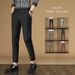 Men's Clothing Suit Trousers Four Seasons Business Men's Suit Trousers Straight Iron Free Elastic Slim Youth Casual Trousers Men_viptrois.com