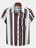 Men's Clothing Fashion Print Hawaiian Short Sleeve Lapel Cardigan_viptrois.com