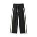 Men's Clothing Straight Leg Loose Fit High Street Style Comfortable Cotton Trousers For Spring Summer (Black, Light Gray, Beige, Navy Blue)_viptrois.com