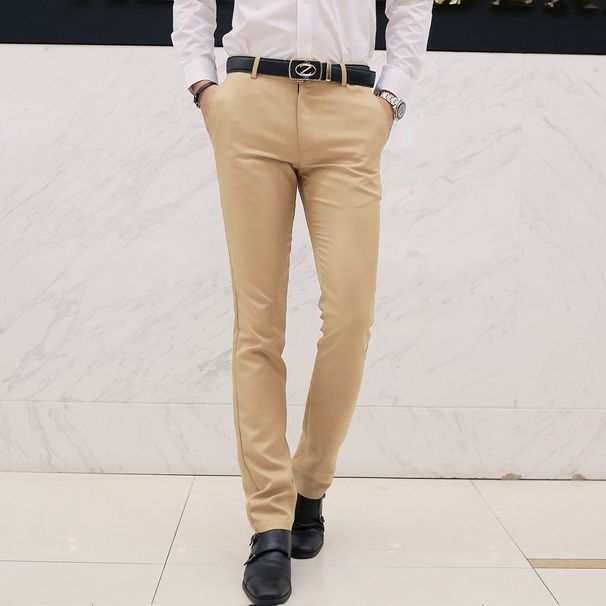 Men's Clothing Fashion Thin Business Trousers Fashion New Casual Business Trousers Men Slim Casual_viptrois.com
