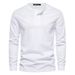 boy Foreign Trade Autumn New Men's Casual European Size Round Neck Long Sleeve T-Shirt Slim Fit Sports Base Shirt Top_viptrois.com