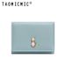 Cute Kitten Print Women's Compact Tri-Fold Wallet - PU Leather Card Holder, Minimalist Mini Purse Gift For Girls & Ladies_viptrois.com
