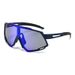 Men's Glasses Cycling Large Frame One Piece Dazzling Color Sunglasses European And American Anti Ultraviolet Cycling Sunglasses Outdoor Sports Glasses_viptrois.com