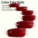 Wearable Nail Tips High End Autumn Solid Color Nail Tips Removable Red Short Wearable False Nails Rectangular Nail Tips_viptrois.com