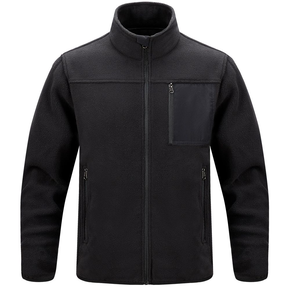 Men's Clothing men's jacket stand collar casual outdoor multi pocket polarized men's jacket warehouse large size jacket men's clothing_viptrois.com