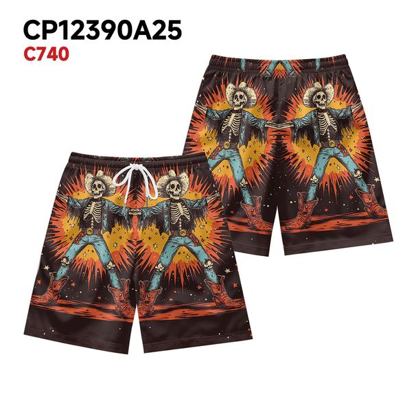Unbeatable Quality Creative And Personalized Skull Print Men's Plus Size Beach Fitness Running Sports Basketball Shorts_viptrois.com