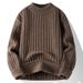 1 2025 Winter Men Korean Version Loose Trendy Personality Ins Knitted Sweater Thickened Base Shirt Clothing_viptrois.com