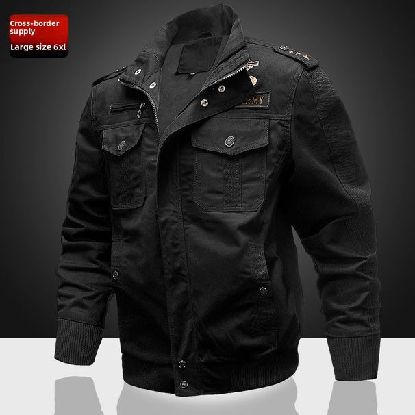 Men's Military Fan Cotton Jacket Fleece Tooling Large Size Jacket Men's Clothing_viptrois.com
