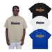 Trendy Brand Short-sleeved Small Round Neck Pure Cotton Loose Large Size Japanese Printed Summer Men's American Black Bottoming Shirt_viptrois.com