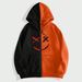 Men's Clothing Men's Spring And Autumn Casual Fashion Color Blocked Smiley Sweatshirts For Men Long Sleeved Sports Hooded Tops Jackets For Men_viptrois.com