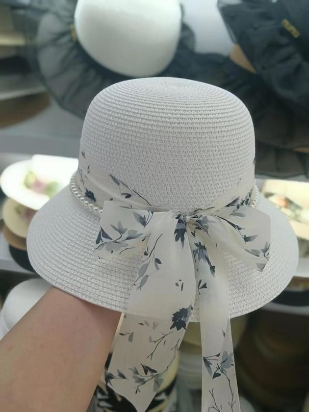 Women's Hats Straw Hat Summer Seaside Sun Protection Beach Hat Fashionable All Match Sun Hat For Women_viptrois.com