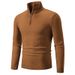 Men's Clothing Spot Foreign Trade Autumn And Winter Sweater Men's Solid Color Half Turtleneck Bottoming Shirt 10 Colors Knitted Sweater Wholesale_viptrois.com