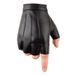 New PU leather half-finger gloves for men and women outdoor sports riding keyboard typing mobile game fishing gloves plus velvet thin_viptrois.com