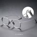 Japanese Retro Pure Titanium Eyeglasses For Myopia Men Ultra-light Square Frame Adjustable Number Of Discolored Myopia Glasses For Men_viptrois.com