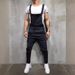 Men's Clothing Fashion Men's Suspender Jumpsuit Frayed Men's Foreign Trade Jeans Trousers Overalls_viptrois.com