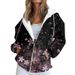 Men's Clothing Trendy 3D Printed Hooded Zip-Up Sweatshirt For Women – Stylish Fall Fashion With Graffiti Design, Long Sleeve Comfort Fit_viptrois.com