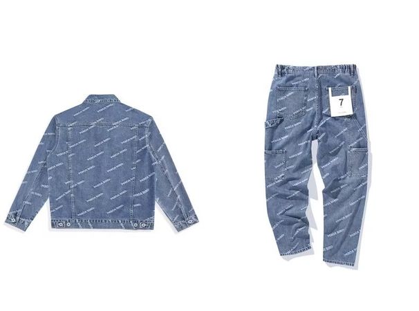 Men's Clothing Cashew Flower Embroidered Denim Suit Men's Spring Wear New Large Size Fat Man Loose Trendy Brand Cool_viptrois.com