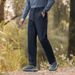 Men's Stretch Waterproof Softshell Pants - Windproof Outdoor Casual Trousers For Hiking & Commuting (Straight Fit, Elastic Waist, Multiple Colors)_viptrois.com