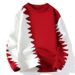 Men's Fashion Knit Sweater - Soft & Warm Winter Pullover With Embroidered Badge, Loose Fit Crewneck Long Sleeve (Black/Red/Green/Sky Blue)_viptrois.com