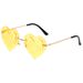 Men's Sunglasses Trendy Street Shooting Stage Catwalk Glasses Men's Personality Peach Heart Flame Party Glasses_viptrois.com