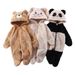 Mother & Kids Adorable Animal-Themed Baby Fleece Jumpsuit – Panda, Bunny & Bear Designs – Cozy Winter & Fall Outfit For Newborns (0-12 Months)_viptrois.com