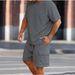 Men's Clothing Short Sleeved Shorts Suit Sports Leisure Vacation Two Piece T Shirt_viptrois.com