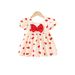 1425 New Baby Girl Children's Love Fashion Dress Girl Princess Skirt 1 3 Years Old Baby Summer Dress Shirt_viptrois.com