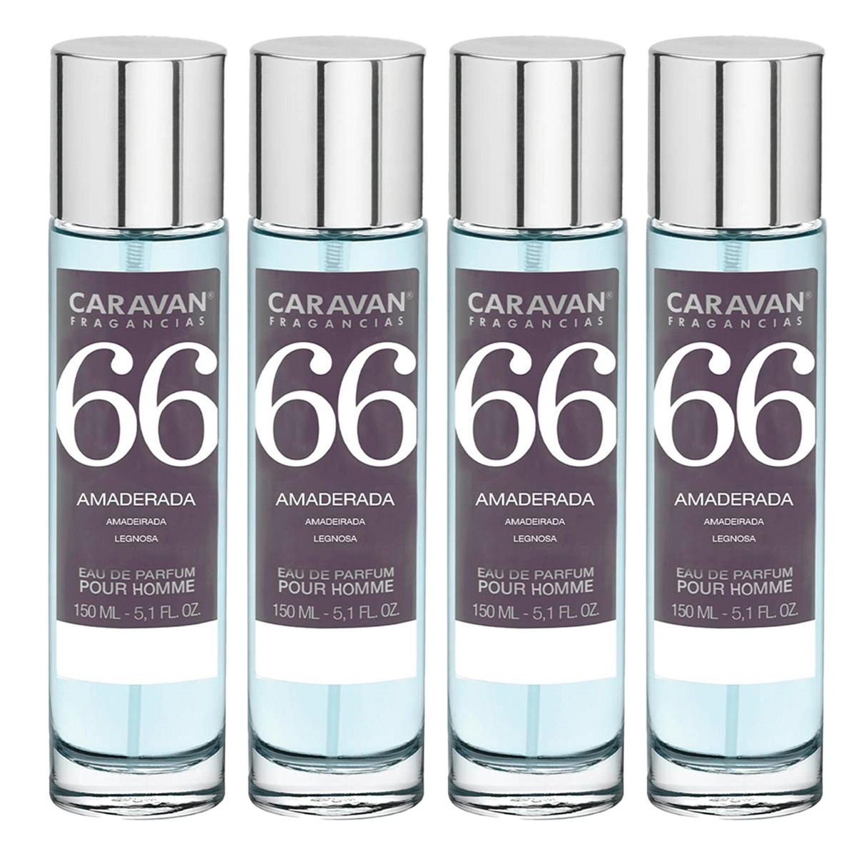 4x Caravan Men's Perfume Nº66 - 150ml, Aquatic Grapefruit Fragrance, Marine Notes And Ambergris_viptrois.com