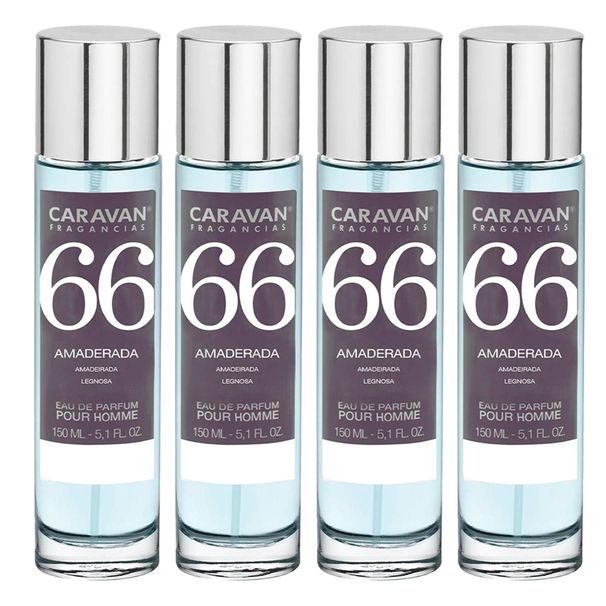 4x Caravan Men's Perfume Nº66 - 150ml, Aquatic Grapefruit Fragrance, Marine Notes And Ambergris_viptrois.com