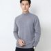 Pure Cross-Border Wholesale 2025 Autumn Winter New Business Pullover Solid Color Casual Sweater Men's Base Half Turtleneck_viptrois.com