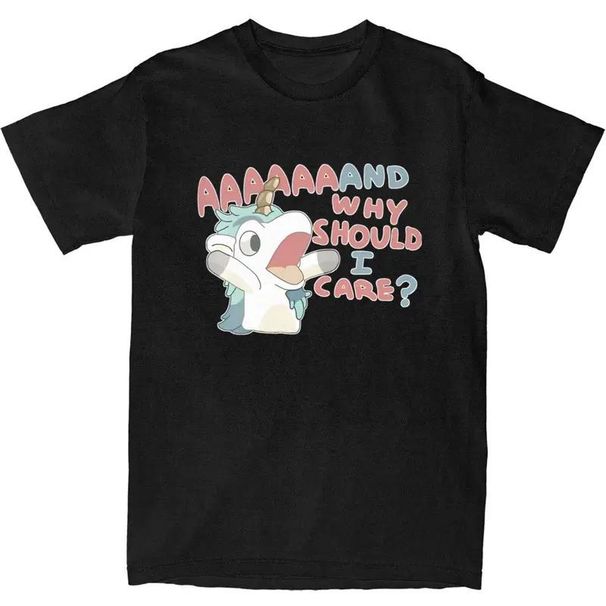 Camiseta Para Hombres Y Mujeres ¿Por Qué Debería Preocuparme? Unicorse Harajuku Anime Caliente Camisetas De Playa_viptrois.com