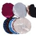 Lace-Trimmed Satin Sleep Cap - Elastic Dome Hair Protector For Nighttime Beauty Care & Shower Use_viptrois.com