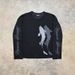 Y2k Goth Punk Graphic Long Sleeve Sweatshirt | Dark Aesthetic Streetwear Pullover With 3d Print Comfortable Oversized Fit_viptrois.com