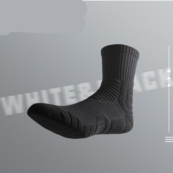Hosiery men's mid-tube stockings long towel bottom basketball socks_viptrois.com