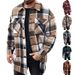 Men's Clothing European And American New Men's Jacket Shirt Casual Sports Long Button Double Pocket Windbreaker_viptrois.com