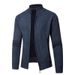 Loom Cross-Border Autumn Winter Men's Fleece-Lined Thickened Cardigan Knitwear European And American Fashion Stand_viptrois.com