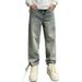 2024 American High Street Jeans Men's Loose Straight Leg Trendy Brand Set Versatile Pants_viptrois.com