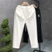 Men's Clothing Drawstring Slim Fit Pants Spring And Autumn Elastic Waist Stretch Sports Casual Pants_viptrois.com
