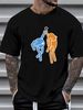 Portal 2 Hi Five Men's T-Shirt Graphic Designer Clothes Soft Breathable Streetwear Comfortable Slightly Fashion Homme Versatile Stylish_viptrois.com