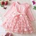 Mother Kids Princess Dress Children's Birthday One Year Old Dress_viptrois.com