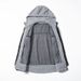 Men's Clothing hooded denim jacket men's spring and autumn trendy brand loose waffle two piece retro zipper casual jacket_viptrois.com