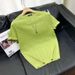 Summer Men's Hollow Knitted Short Sleeve T-shirt Men's Fashion Brand Ice Silk Round Neck Thin Solid Color Half Sleeve Summer Men's T-shirt_viptrois.com