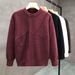 Men's Clothing Winter New Round Neck Men's Long Sleeved Bottoming Sweater Trend_viptrois.com