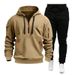 Men's Sports Sweatshirt And Sweatpants Set Autumn Winter Zipper Hoodie With Multi Pockets Plain Design Comfortable Sportswear_viptrois.com