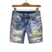 Men's Clothing Denim Shorts Men's Wear Resistant Washed Retro Light Colored Elastic Comfortable Handsome Casual Shorts_viptrois.com